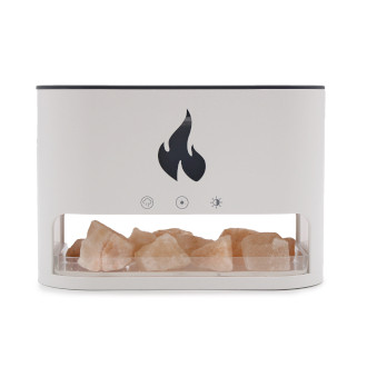 Aroma Diffusor - Himalaya Salzgrotte - USB - Flammeffekt
