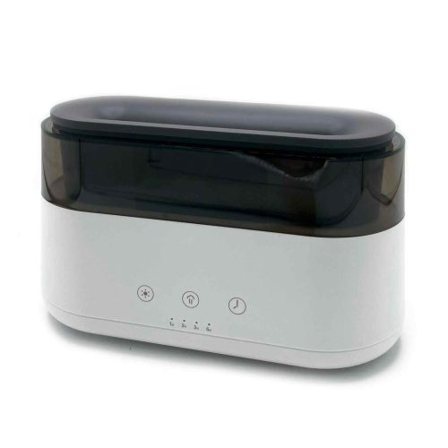 Moderner Aroma Diffusor - LED Uhr - USB - Flammeneffekt