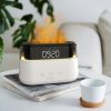 Moderner Aroma Diffusor - LED Uhr - USB - Flammeneffekt