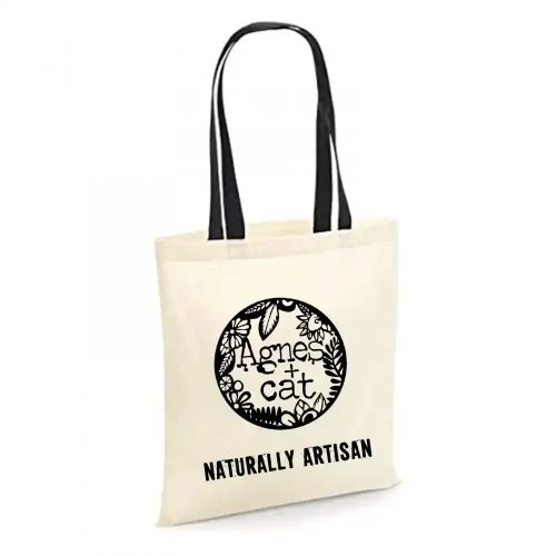 Agnes + Cat Baumwolltasche – 35 x 30 cm – Naturally Artisan