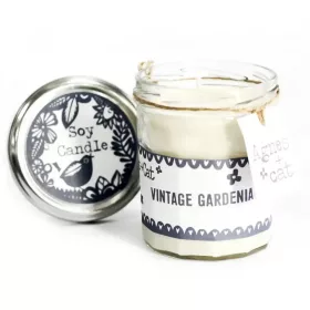 Szójagyertya Befőttes Üvegben - Vintage Gardénia