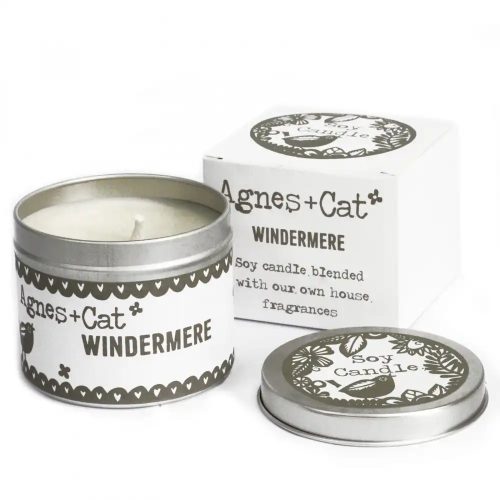 Sojakerze in Metallbox – Windermere