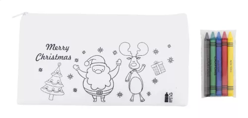 Julfar Draw színezhető karácsonyi tolltartó