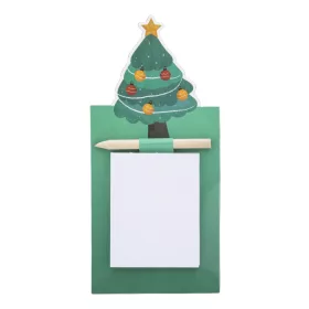 Julliste karácsonyi mágneses jegyzettömb, karácsonyfa