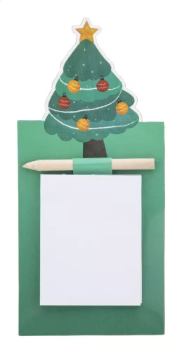 Julliste karácsonyi mágneses jegyzettömb, karácsonyfa