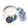 Dekorative Sojakerze in Metallhalter – Matroschka-Puppe – Dolly Blue