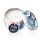 Dekorative Sojakerze in Metallhalter – Matroschka-Puppe – Dolly Blue