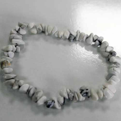 Edelsteinarmband – Weißer Jaspis
