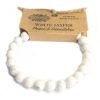 Energetische Armbänder- Weißer Jaspis