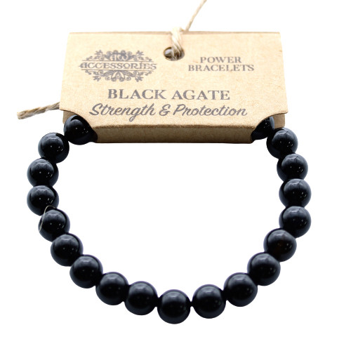 Energetische Armbänder- Schwarzer Achat
