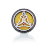 Auto Aroma Diffusor - Pewter Yoga Chakra - 30mm