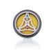 Auto Aroma Diffusor - Pewter Yoga Chakra - 30mm