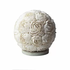 Boho Kagyló Lámpa - Gömbölyű - 20cm