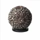 Boho Kagyló Lámpa - Barna Gömbölyű - 15cm