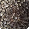 Boho Kagyló Lámpa - Barna Ovális - 15cm