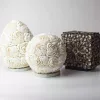 Boho Kagyló Lámpa - Barna Ovális - 15cm