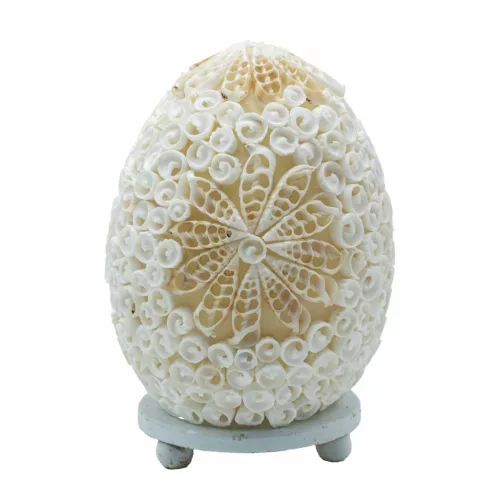 Boho Kagyló Lámpa - Vegyes, ováis - 15cm