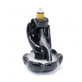   Állvány " Folyékony Füst" Illatos Kúpokhoz - Kéz és Lótuszvirág