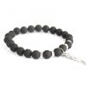 Engelsflügel / Schwarzer Achat – Edelsteinarmband