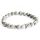 Krone / Grauer Achat – Edelsteinarmband