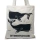 Große Baumwolltaschen – 6 oz – 38 x 42 cm – Wale