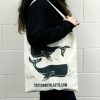 Große Baumwolltaschen – 6 oz – 38 x 42 cm – Wale