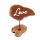 Kerzenhalter mit Schild – Liebe