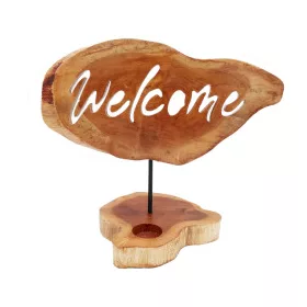 Gyertytartó Táblával - Welcome