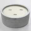 Große Beton-Sojakerze - Patchouli und Jantar