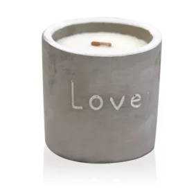   Közepes Beton Szójagyertya - Love - Füge és Feketeribizli