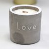 Sojakerzen aus Beton - Liebe - Feigen und schwarze Johannisbeeren