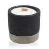 Sojakerzen aus Beton - Schwarz - Butter und Brandy