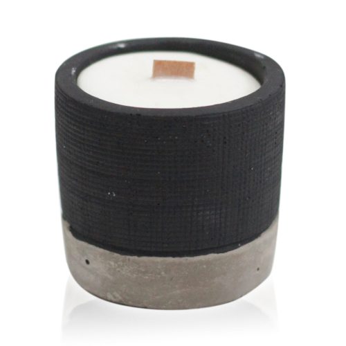 Sojakerzen aus Beton - Schwarz - Butter und Brandy