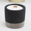 Sojakerzen aus Beton - Schwarz - Butter und Brandy