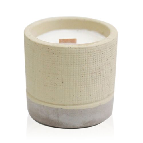 Sojakerzen aus Beton - Beige - Kaffee
