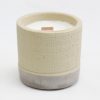 Sojakerzen aus Beton - Beige - Kaffee