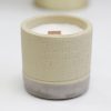 Sojakerzen aus Beton - Beige - Kaffee