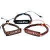 Kokosnuss-Armbänder mit Slogan – LoveAll