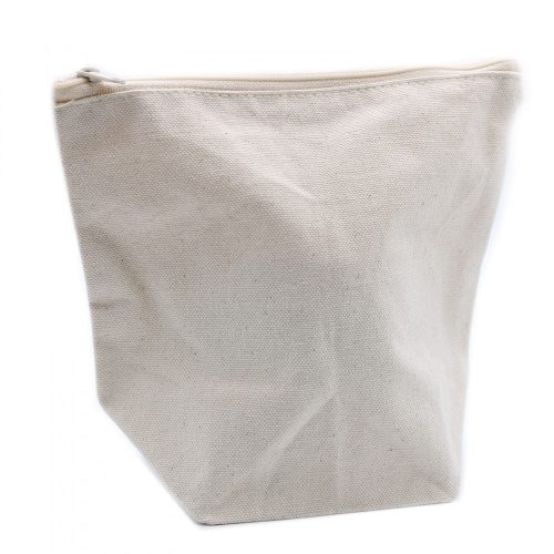 Naturfarbene Baumwoll-Toilettentasche 10 oz – mittelgroß