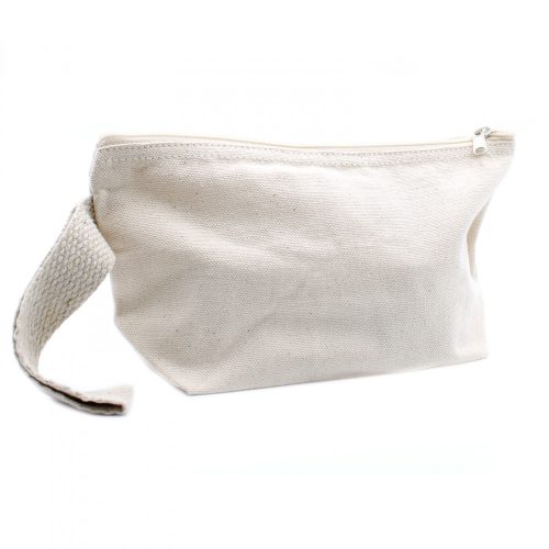 Naturfarbene Baumwoll-Toilettentasche 10 oz – zum Aufhängen