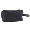 Schwarze Baumwoll-Toilettentasche 10 oz – klassisch