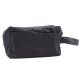 Schwarze Baumwoll-Toilettentasche 10 oz – klassisch