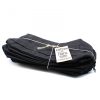 Schwarze Baumwoll-Toilettentasche 10 oz – klassisch