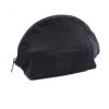 Schwarze Baumwoll-Toilettentasche 10 oz – abgerundet