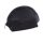 Schwarze Baumwoll-Toilettentasche 10 oz – abgerundet
