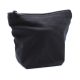 Schwarze Baumwoll-Toilettentasche 10 oz – klein