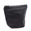 Schwarze Baumwoll-Toilettentasche 10 oz – mittelgroß