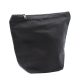 Schwarze Baumwoll-Toilettentasche 10 oz – mittelgroß