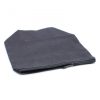 Schwarze Baumwoll-Toilettentasche 10 oz – mittelgroß