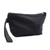 Schwarze Baumwoll-Toilettentasche 10 oz – zum Aufhängen